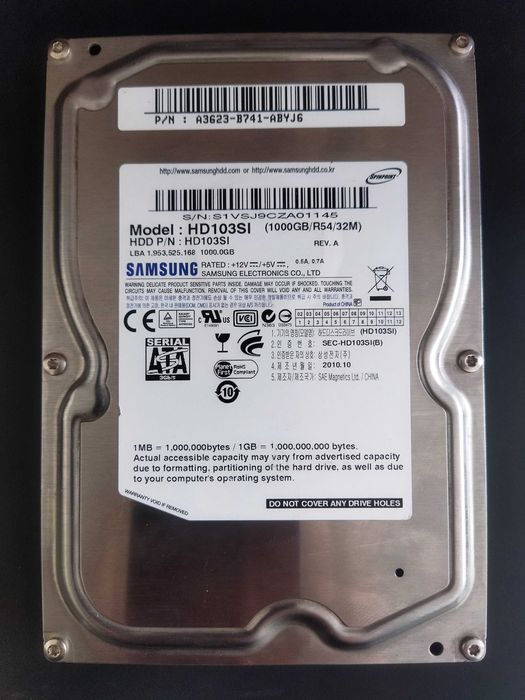 Жесткий диск 1 ТБ