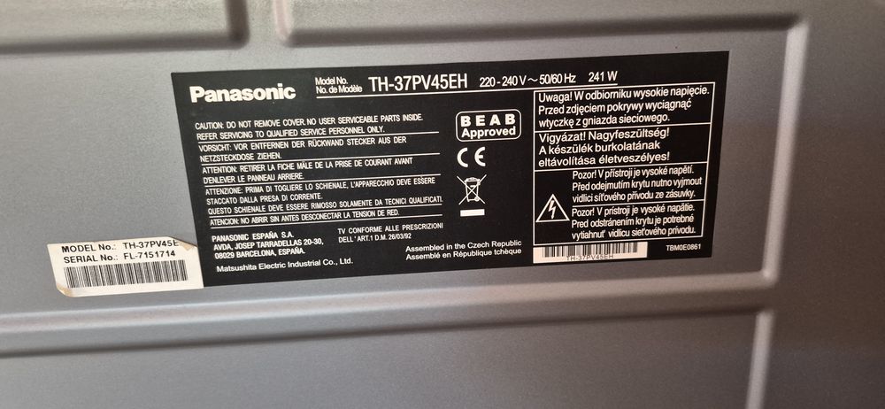 Panasonic Viera, plasmă 94 cm