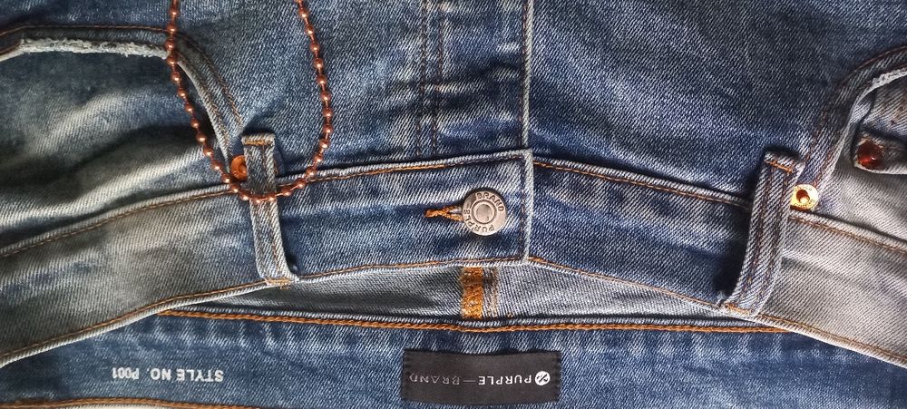 Blugi purple albaștri