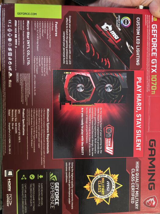 MSI GeForce GTX 1070 Ti