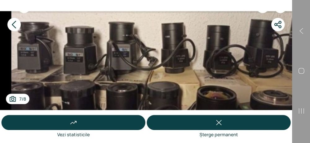 Obiective camere supraveghere CCTV , fix , manual și autoiris