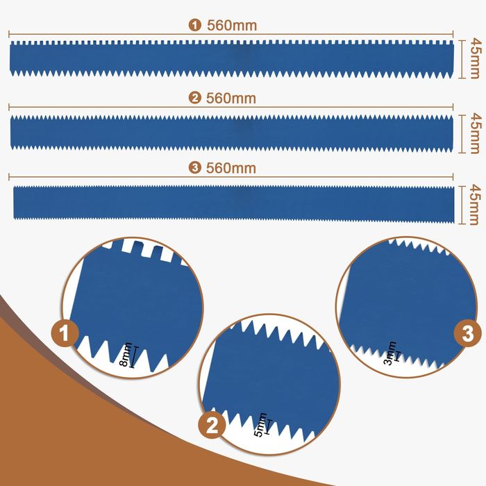 Гребен ракел за саморазливна замазка