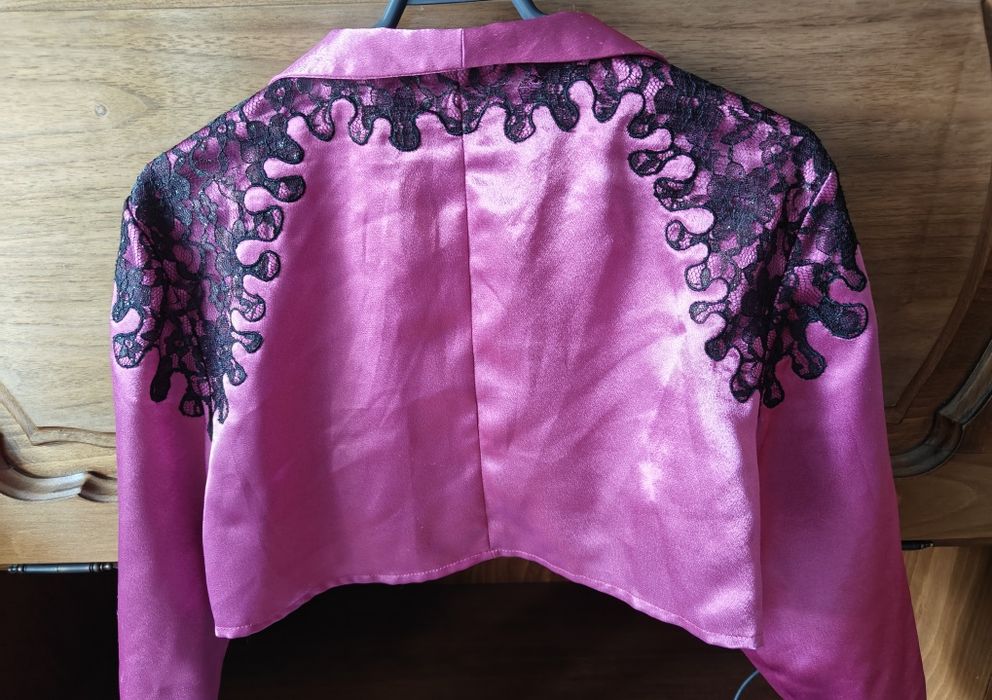Bolero Roz Satinat