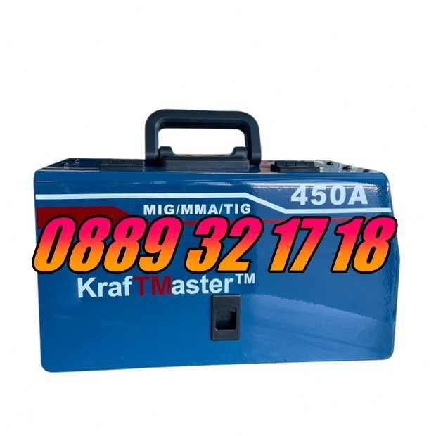 Инверторен Електрожен 450А с телоподаващо, Заваръчен Апарат MIG, MMA