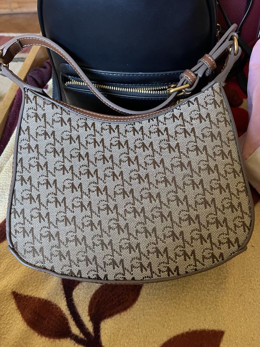 Чанта Манго в кафяво-бежово