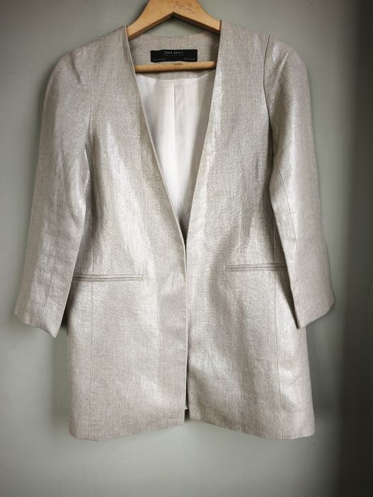 Zara, ленено дамско сако, размер S