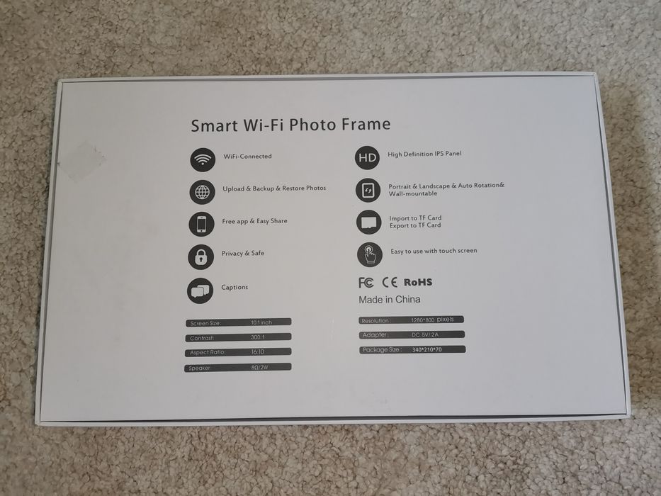 Vând Rama digitala Frameo 10.1 inch cu touchscreen