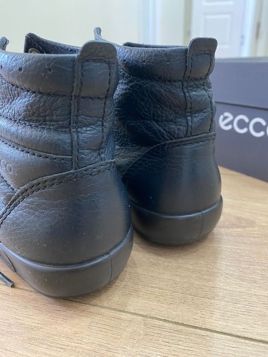 Ботинки Ecco размер 38, кожа, б/у  демисезон
