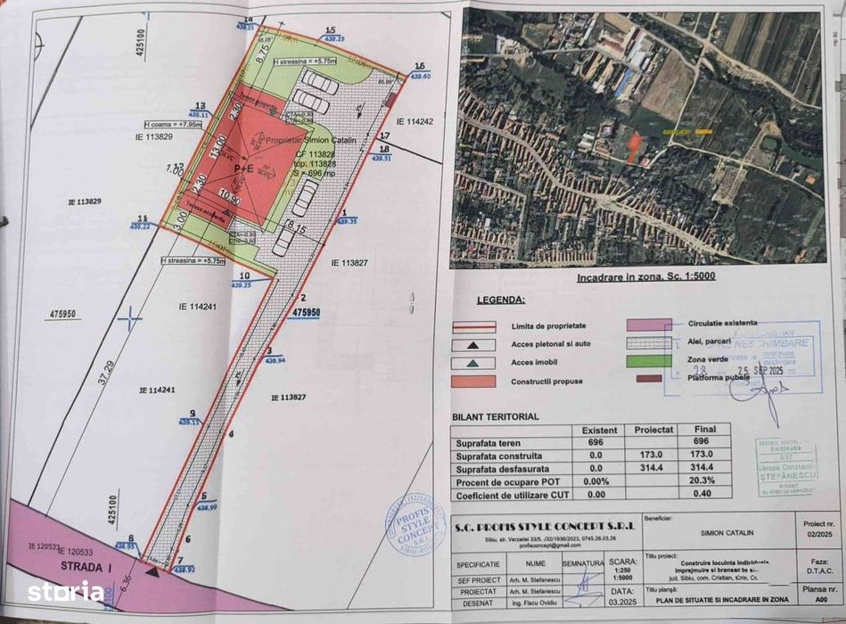 Teren constructie casa cu autorizatie de construire | Cristian