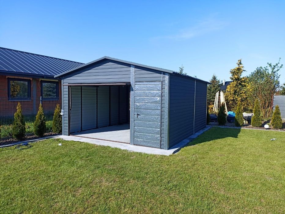 Garaj dublu 7 x 4.5 structura metalica usoara