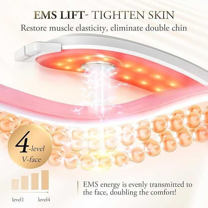 Електрически масажор за оформяне на лице с V-образна форма, ANLAN EMS