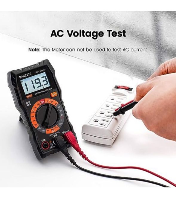 Multimetru digital KAIWEETS, masurare tensiune DC 200mV-600V!