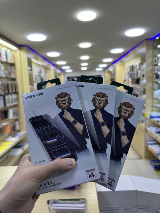 Защитные стекла Green Lion для iPhone 13/14/15/16/17 Pro/Max