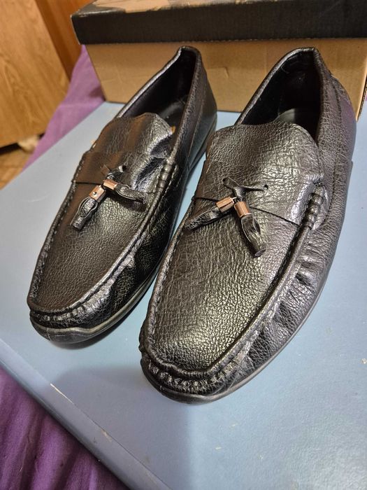 Pantofi barbatesti Fashion, marime 45, nepurtati, culoare neagra