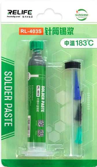 Качественная паяльная паста RELIFE RL-400,401,402, RL-403S, RL-404S