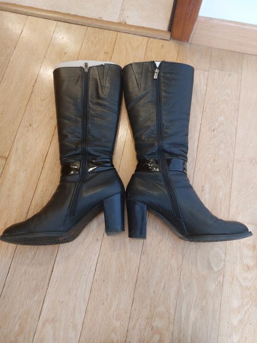 Дамски ботуши естествена кожа 40