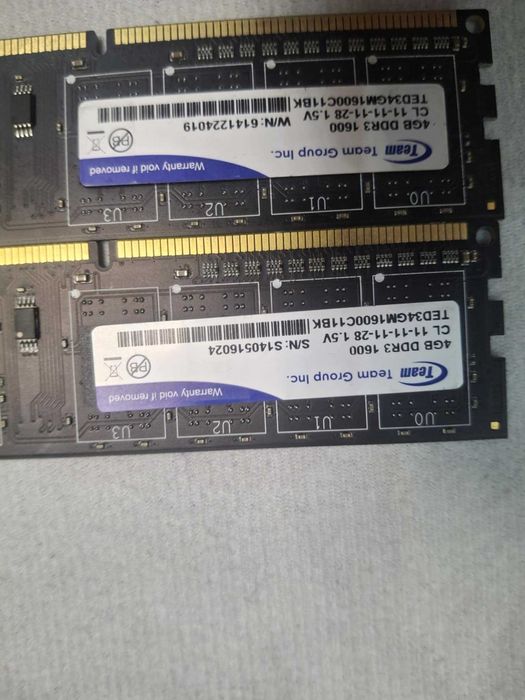 Ram памет team group 2x4 gb