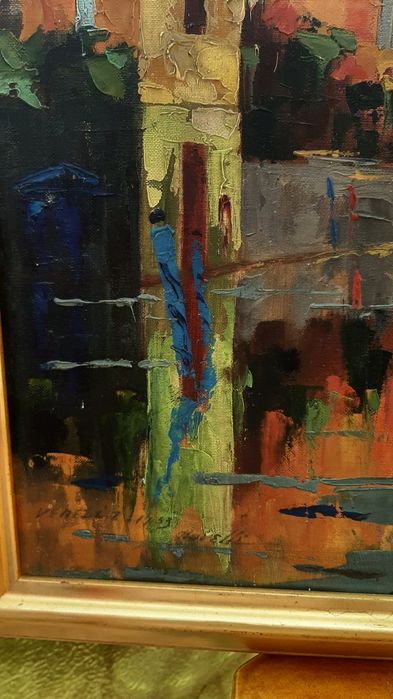 Tablou marină, pictura ulei Novelli Ragussa