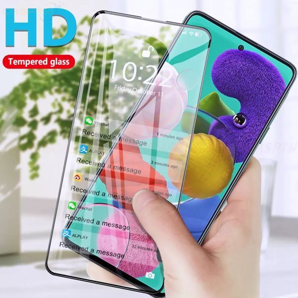 Samsung Galaxy A31 A51 A71 / 5D ЦЯЛО ЛЕПИЛО Стъклен протектор
