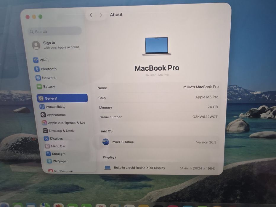 Лаптоп Apple Macbook Pro 14” M5 Pro 15C/16G 24RAM 1TB