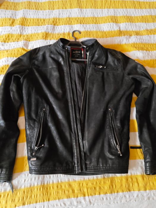 Geacă din piele naturală Pepe Jeans – stare foarte bună