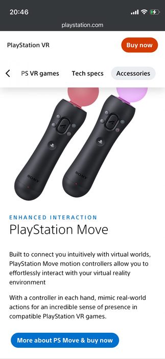 Sony PlayStation VR комплект за PS4 + Оригинална кутия + 3 игри!