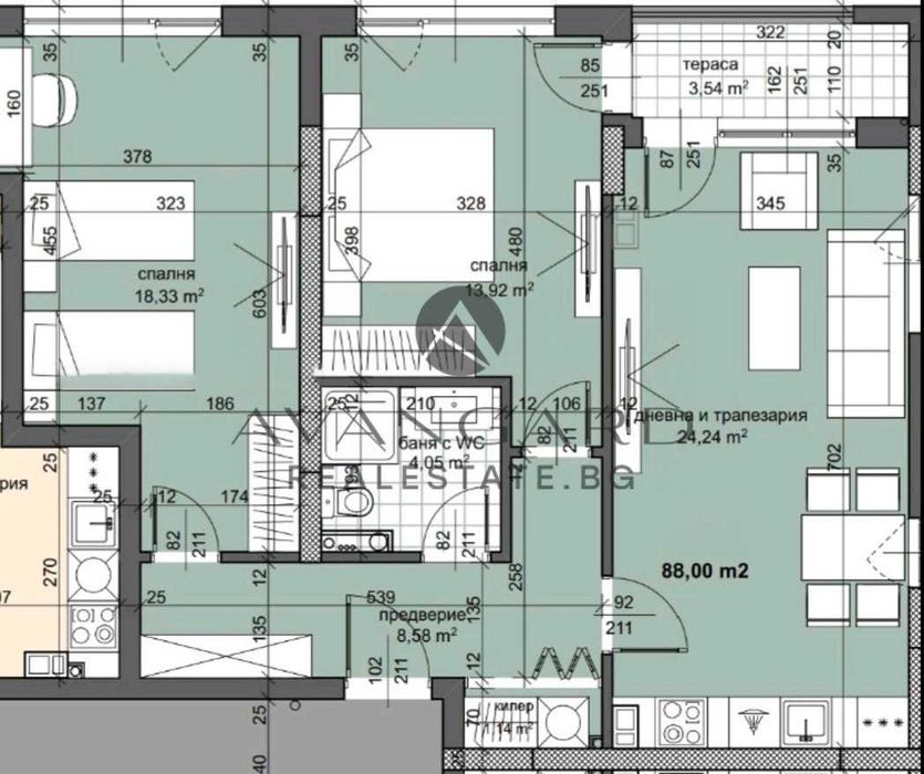 Продава се Тристаен апартамент в Пловдив, Тракия - 102 кв.м за 945 €/кв.м - Снимка #11