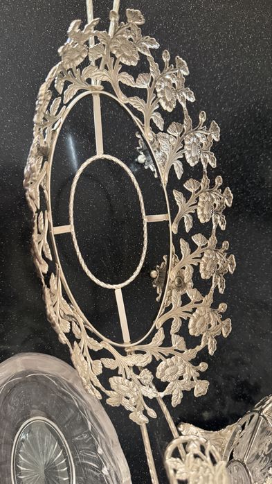 Хрустальные вазы в серебре