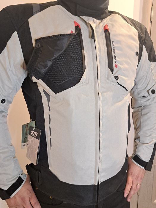 Geaca moto textil SM Master White M, L, XL, 2XL, 3XL Noua!!