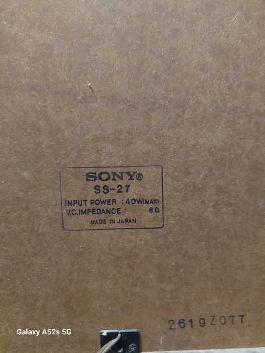 Тонколони Sony ss27