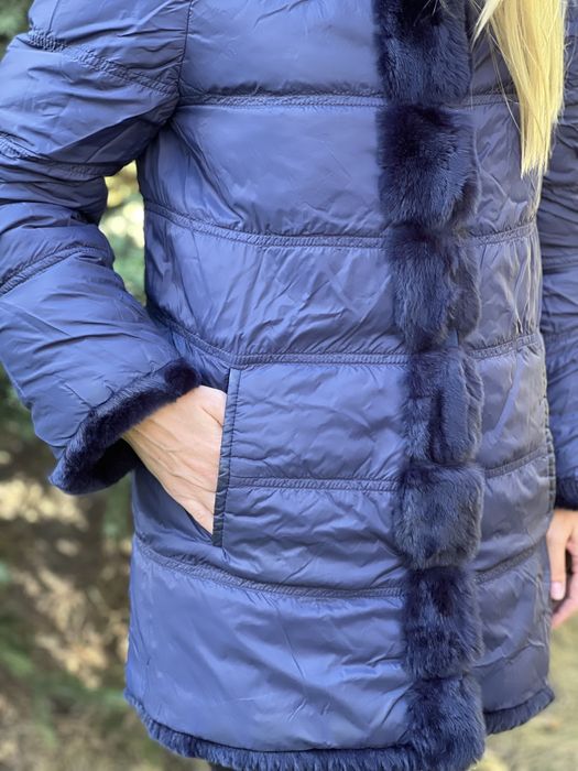 Шуба кролик двухсторонняя