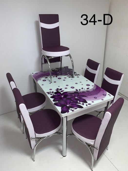 Комплект разтегателна маса +6 стола