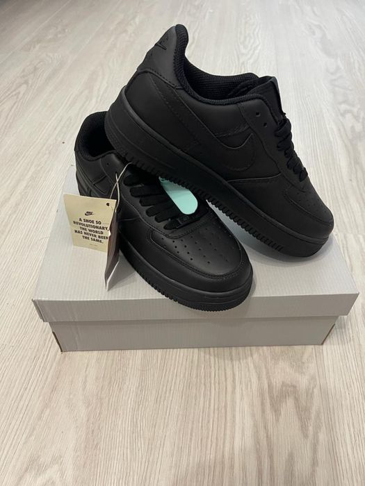 Adidasi Air Force 1 Triple Black | Model Nou |AF 1 Model Unisex Baieti