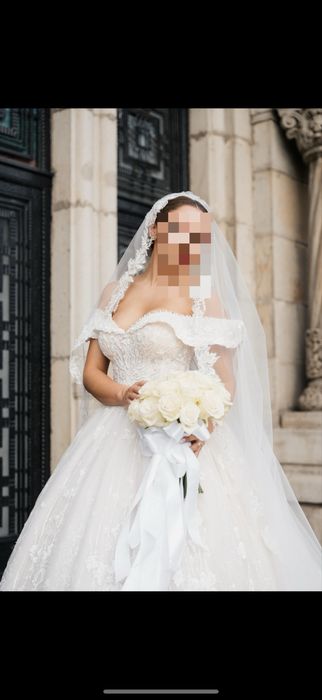 Rochie mireasa corset S-M-L impecabila