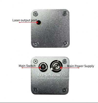 Ignition Ignitor Pulsing Laser Canon 80W 974nm Пулсиращ Лазер Импулсен Лазерно Запалване Високоинтензивно Оптично Лъчение Генератор Къмпинг Туризъм