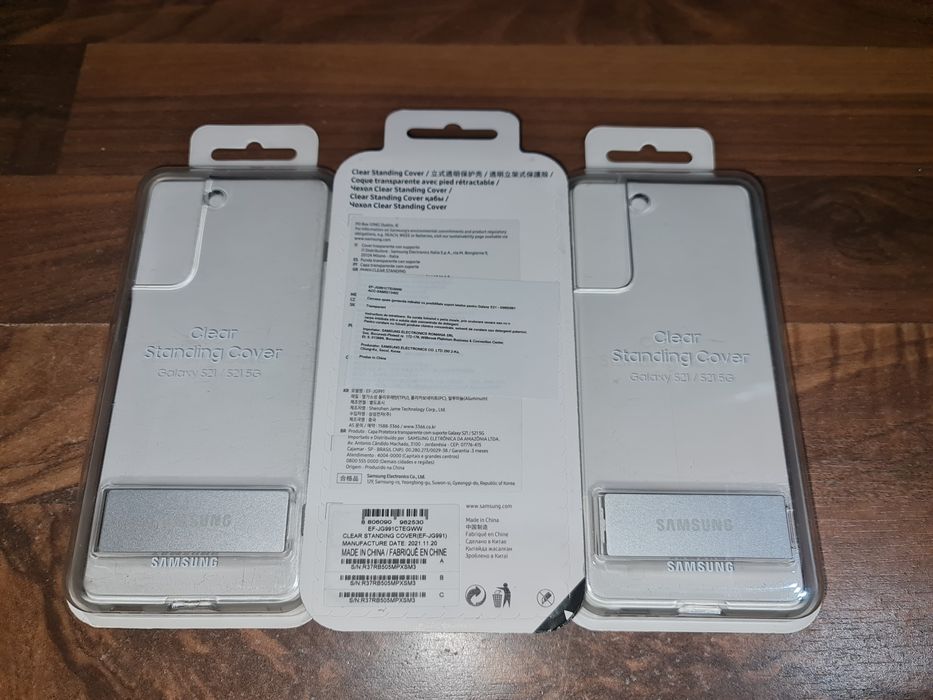 Husa hibrid originala Samsung Clear Standing Cover Galaxy S21 5G G991