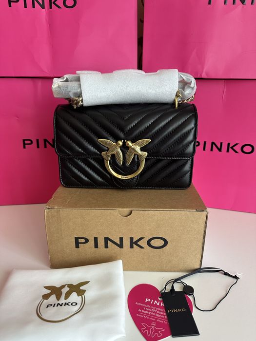 PINKO Small Chevron Love Bag One – оригинална чанта | НОВА