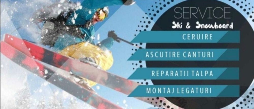 Ceruire, ascuțire canturi, reparații ski/snowboard IAȘI