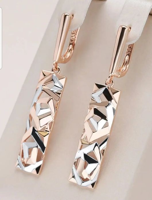 Серьги позолоченные