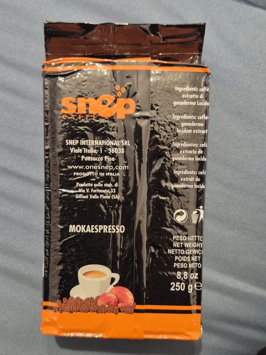 Cafea Snep Mokaespresso cu Ganoderma – Import Italia