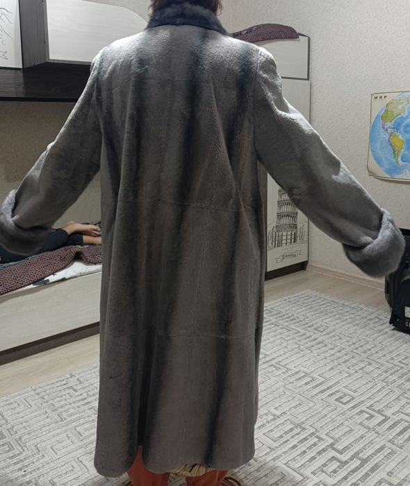 Шуба мутоновая бу