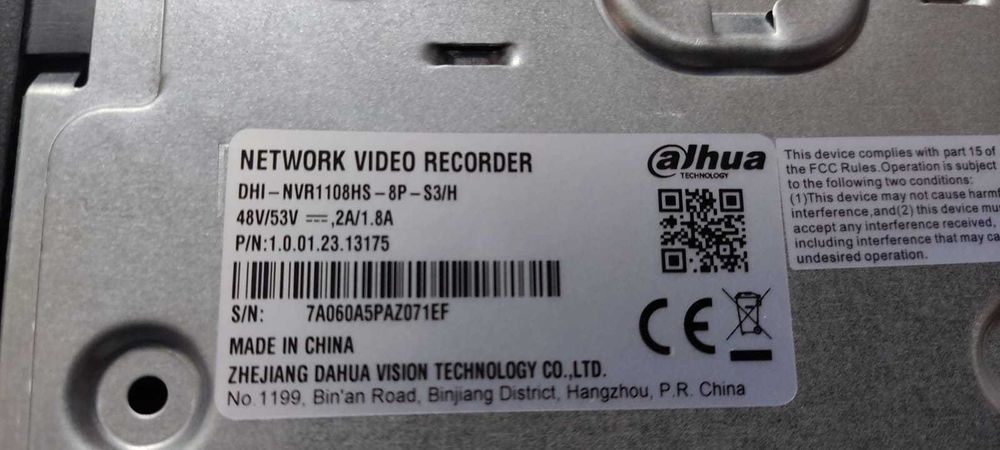 Видеорегистратор 8 ПОРТОВ DAHUA
