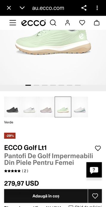 Adidasi ECCO Golf LT1 marimea 41 zero km
