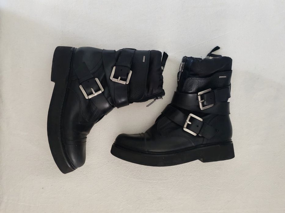 GEOX ботинки деми 37р; MANGO кожа натуральная.