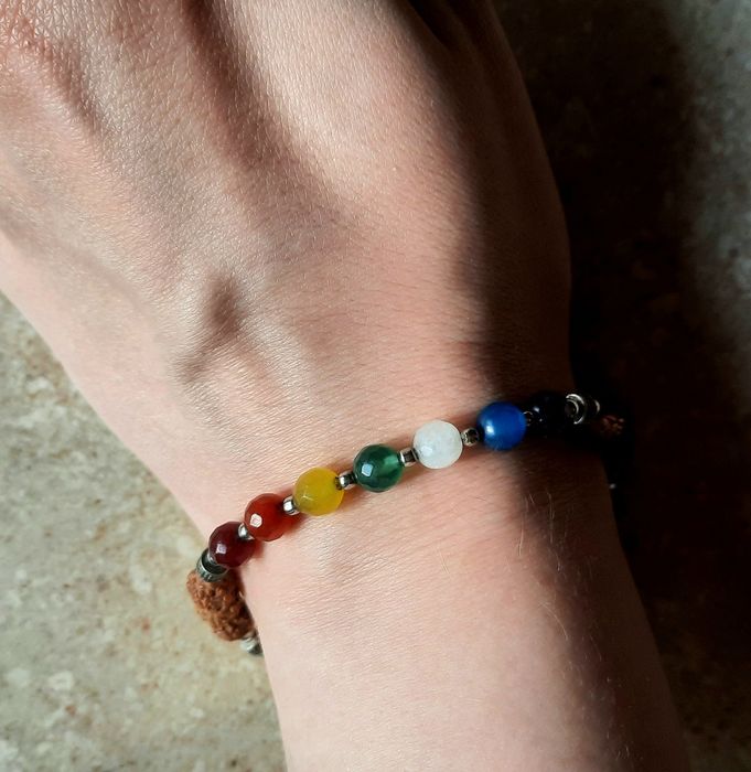 Bratara Echilibrare Chakre cu Rudraksha