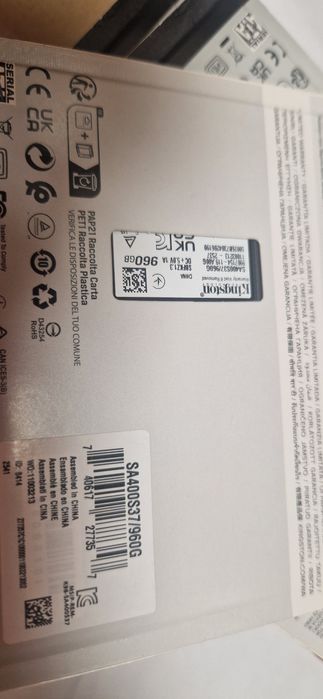 SSD WD 500GB/Samsung 1 TB/Kingston 480gb/1TB