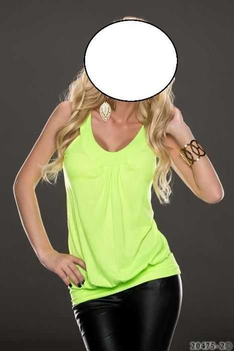 top dama culoare galben -neon