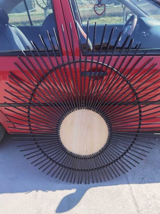 Piesa decorativa pentru perete din ratan, Sun Versmissen, 120 cm