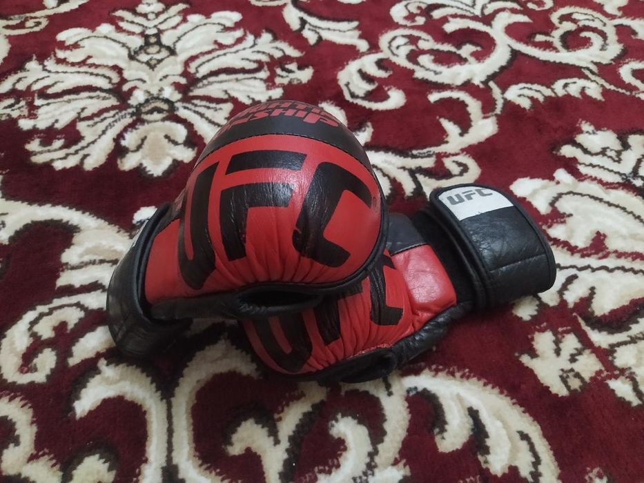 перчатки мма и лапа