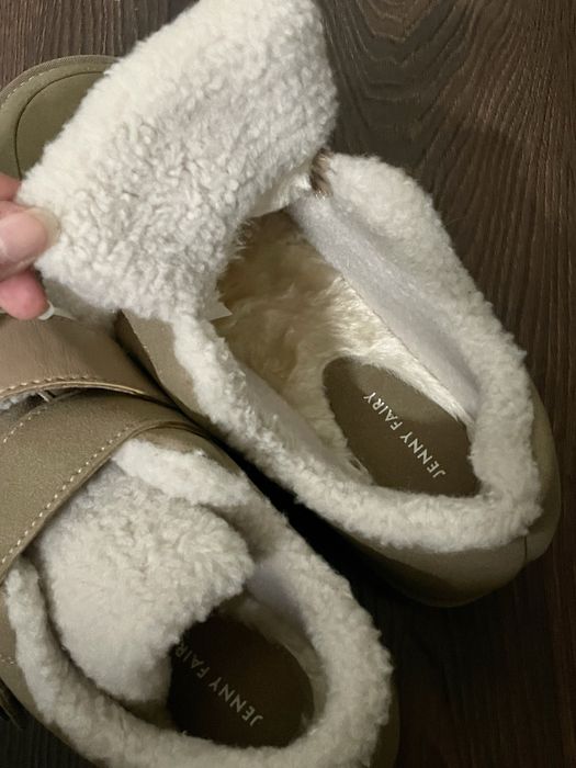 Бежови дамски обувки на платформа JENNY FAIRY